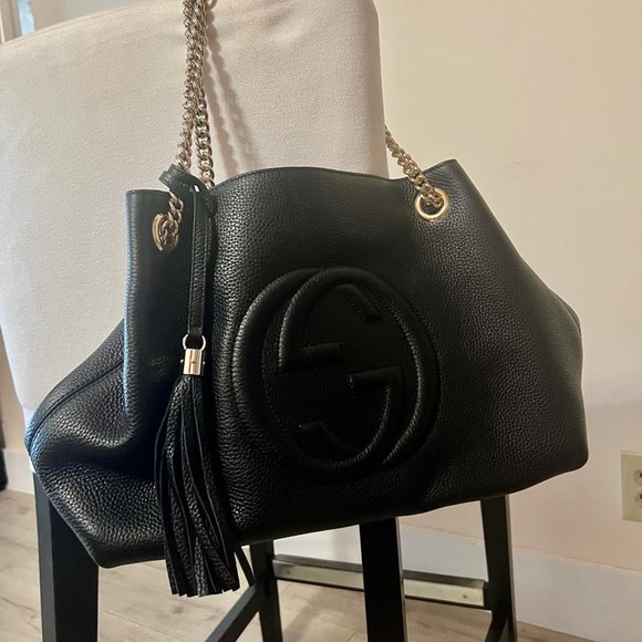 Gucci Women’s Soho Leather Tote Bag - Picture 2 of 6